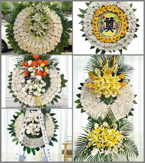 湖南永州道县蚣坝镇新油榨村花圈速递